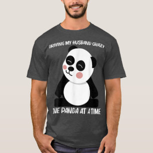 Funny Panda Design For Women Mom Black White Bear T-Shirt
