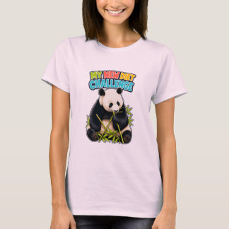 Funny Panda Diet Challenge Womens T-Shirt