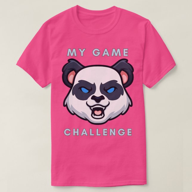 funny panda My game challenge tshirt (Design Front)