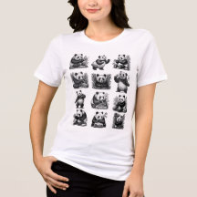 funny panda poses -cute panda shirt
