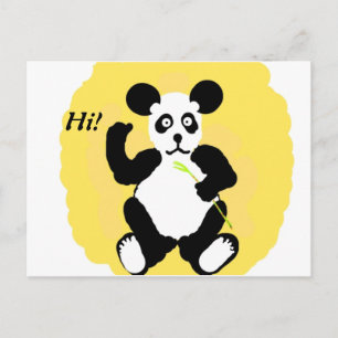 Funny Panda Postcard