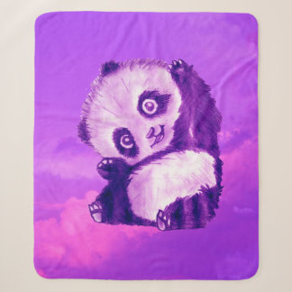 Funny Panda Sherpa Blanket