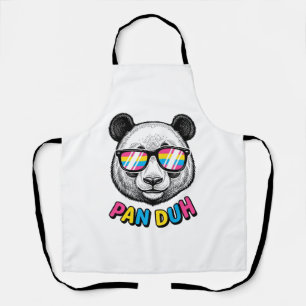Funny Panda Sunglasses Vintage Engraving Shirt Des Apron