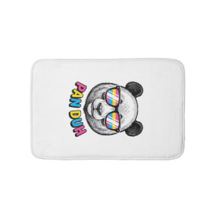 Funny Panda Sunglasses Vintage Engraving Shirt Des Bath Mat