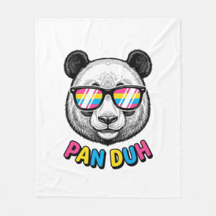 Funny Panda Sunglasses Vintage Engraving Shirt Des Fleece Blanket