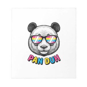 Funny Panda Sunglasses Vintage Engraving Shirt Des Notepad