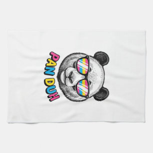 Funny Panda Sunglasses Vintage Engraving Shirt Des Tea Towel
