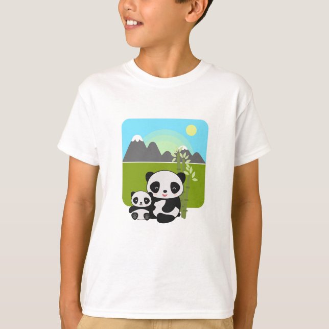 Funny Panda  T-Shirt (Front)