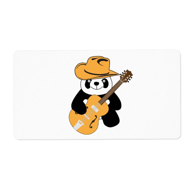 Funny panda with guitar (Front)