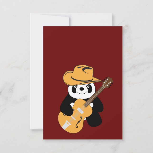 Funny panda with guitar (Front)