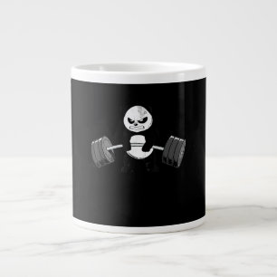 Funny Panda Workout Kitten Gym Deadlift Power Large Coffee Mug