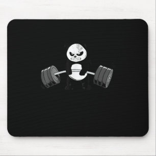 Funny Panda Workout Kitten Gym Deadlift Power Mouse Mat