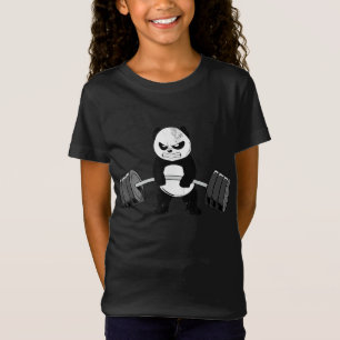 Funny Panda Workout  Kitten Gym Deadlift Power T-Shirt