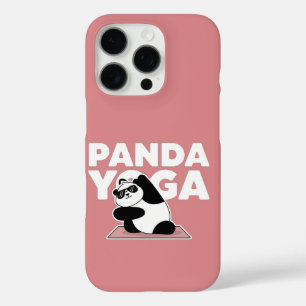 funny panda yoga iPhone 16 pro case