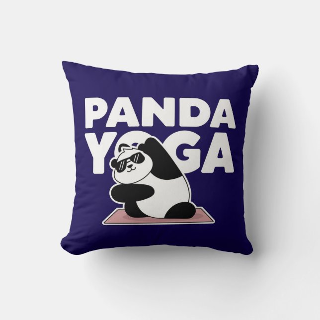 funny panda yoga cushion (Front)