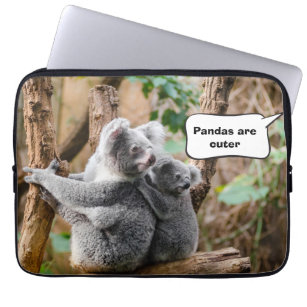 Funny Pandas or Koalas - Which are cuter? Laptop Sleeve