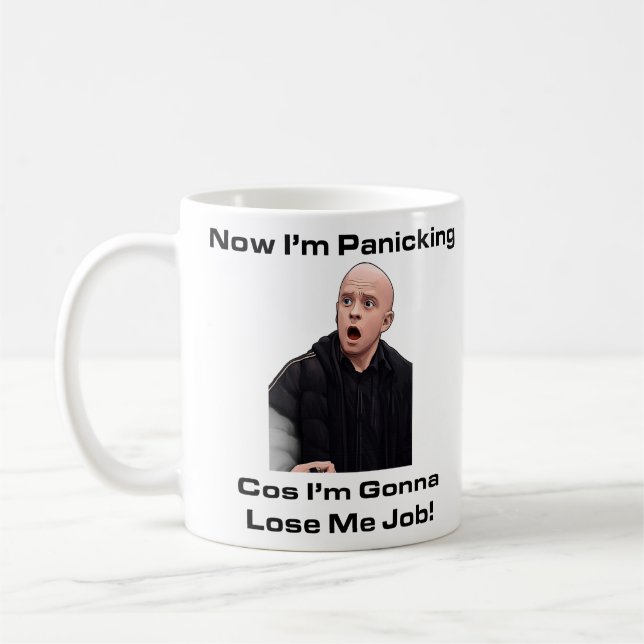 Funny Panic Mug Novelty Coffee Cup Work Humour Off (Left)