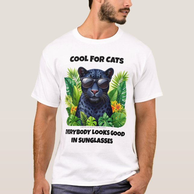 Funny Panther T-Shirt – Cool for Cats Design (Front)