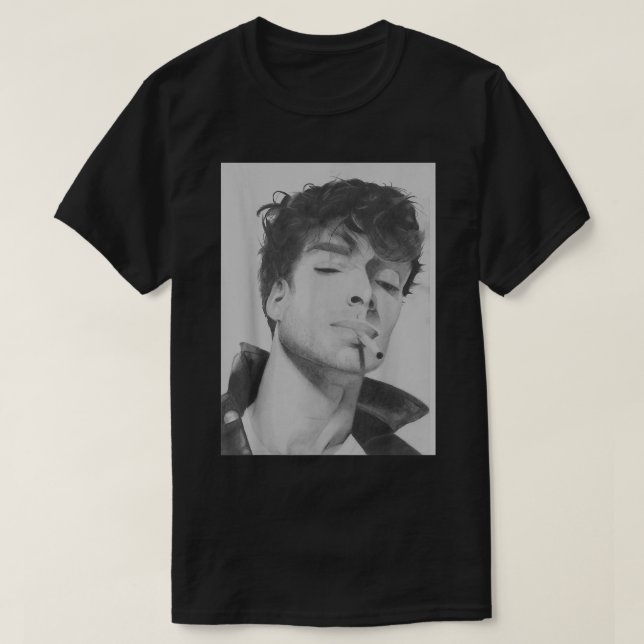 Funny Paolo Nutini Drawing Gift T-Shirt (Design Front)