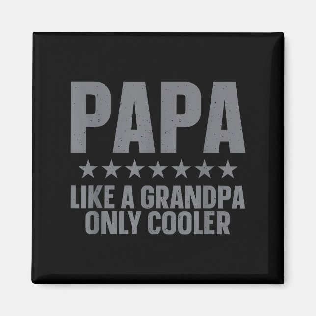 Funny Papa Art For Grandpa From Grandkids Father's Magnet (Front)