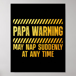 Funny Papa Art For Grandpa From Grandkids Fathers  Poster