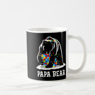 Funny Papa Bear Autism Awareness Autism Matching F Coffee Mug
