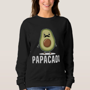 Funny Papacado Avocado Dad Vegan Guacamole Avocado Sweatshirt