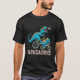 Funny Papasaurus And Son Rex Dinosaur Father's Day T-Shirt