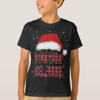 Funny Papaw Claus Red Plaid Christmas Family Pjs M