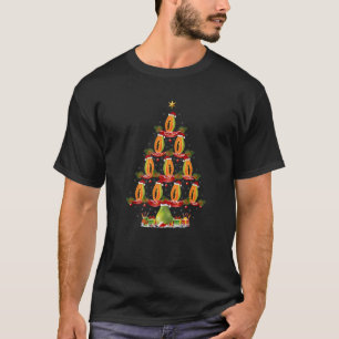 Funny Papaya Fruit Xmas Tree Lighting Papaya Chris T-Shirt