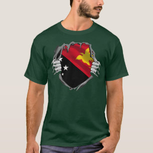 Funny Papua New Guinea Flag Country Oceania T-Shirt
