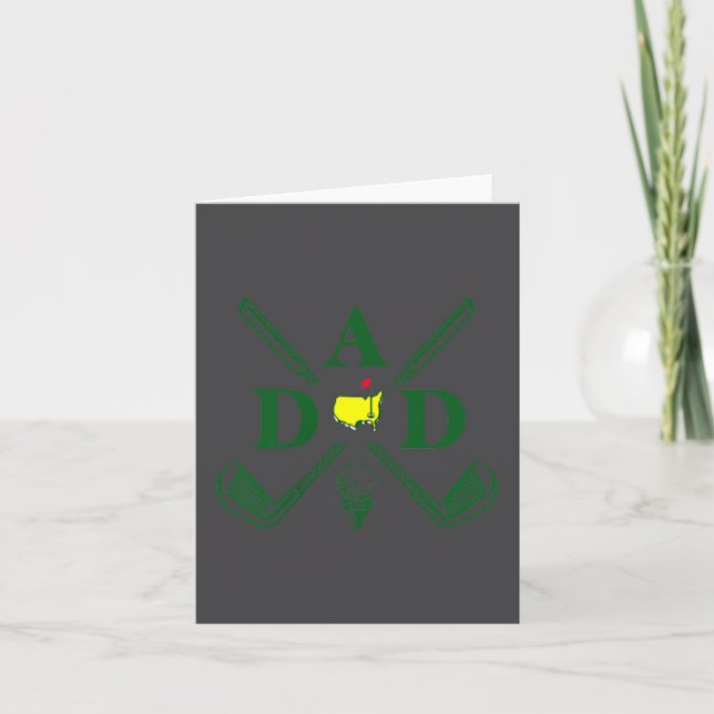 Funny Par Dad Golf Matching Golfing Quote Party Ck Card (Front)