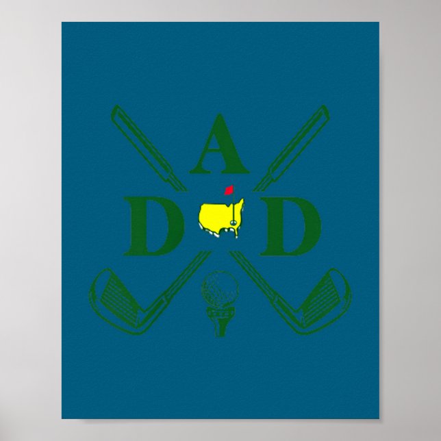 Funny Par Dad Golf Matching Golfing Quote Party Ck Poster (Front)