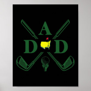 Funny Par Dad Golf Matching Golfing Quote Party Po Poster