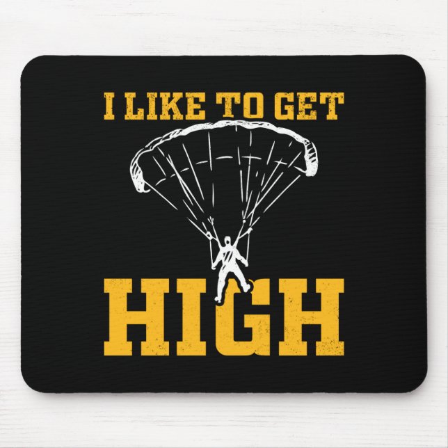 Funny Parachute Quote Skydiver  Mouse Mat (Front)