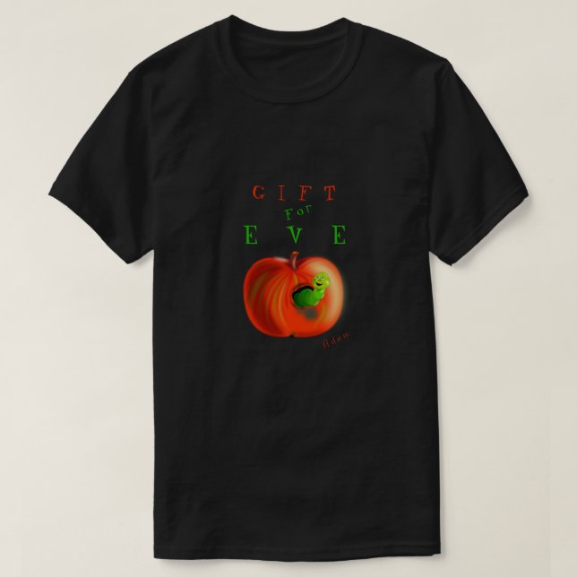 Funny Paradise Apple Men's T-Shirt - Custom Text (Design Front)