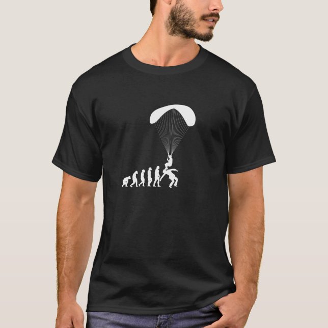 Funny Paragliding Evolution Paragliders skydiving  T-Shirt (Front)