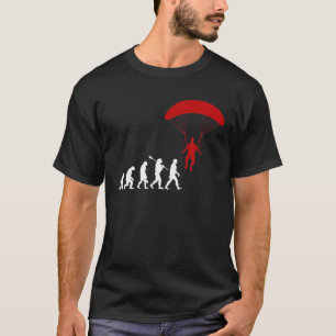 Funny Paragliding Sports Evolution Paraglider Para T-Shirt