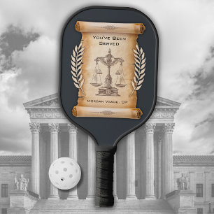 Funny Paralegal Gift You’ve Been Served Pickleball Paddle