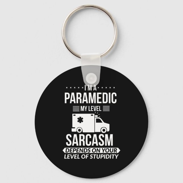 Funny Paramedic Emt Gift  Key Ring (Front)