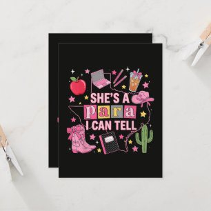Funny Paraprofessional - She's A Para I Can Tell Invitation
