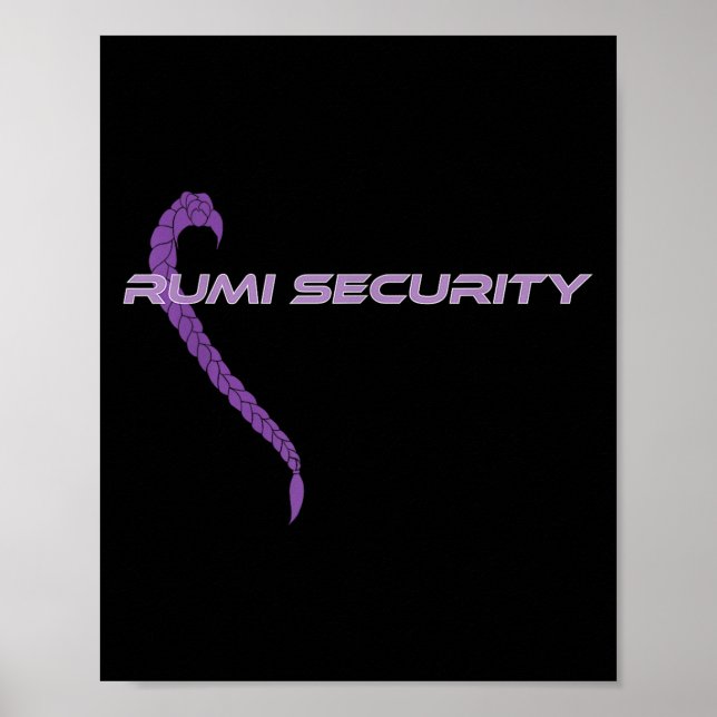 Funny Parent Halloween Costume Idea –“rumi Securit Poster (Front)