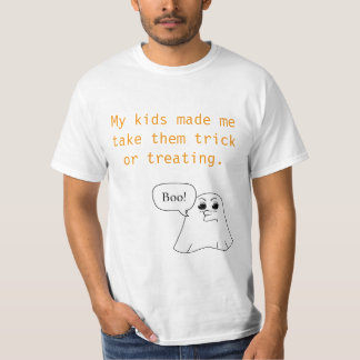 Funny Parent Halloween T-Shirt – "My Kids Made Me"