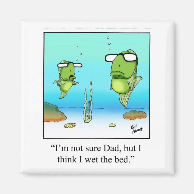 Funny Parenthood Humour Refrigerator Magnet (Front)