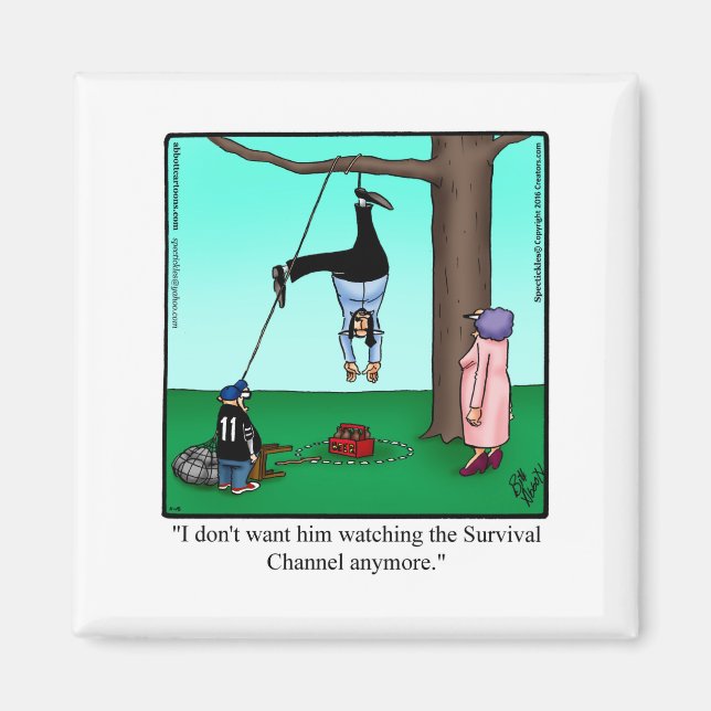 Funny Parenthood Humour Refrigerator Magnet (Front)