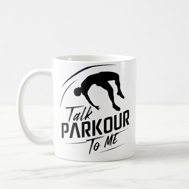 Funny Parkour Obstacle Course Design For Parkour L Coffee Mug (Left)