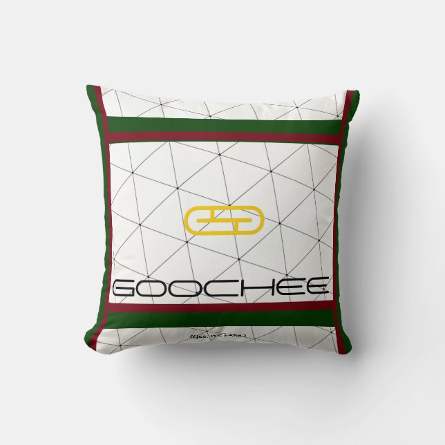 Funny Parody Fake Brand "Goochee" (Yes, it's fake) Cushion (Front)