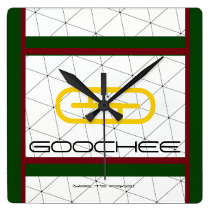 Funny Parody Fake Brand "Goochee" (Yes, it's fake) Square Wall Clock