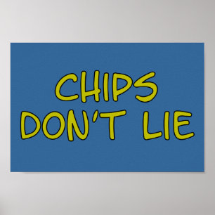 Funny Parody slogan Chips Poster