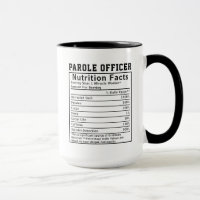 Funny Parole Officer Nutrition Facts Staff Worker